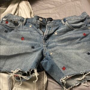 GAP Denim Shorts with Star Embroidery